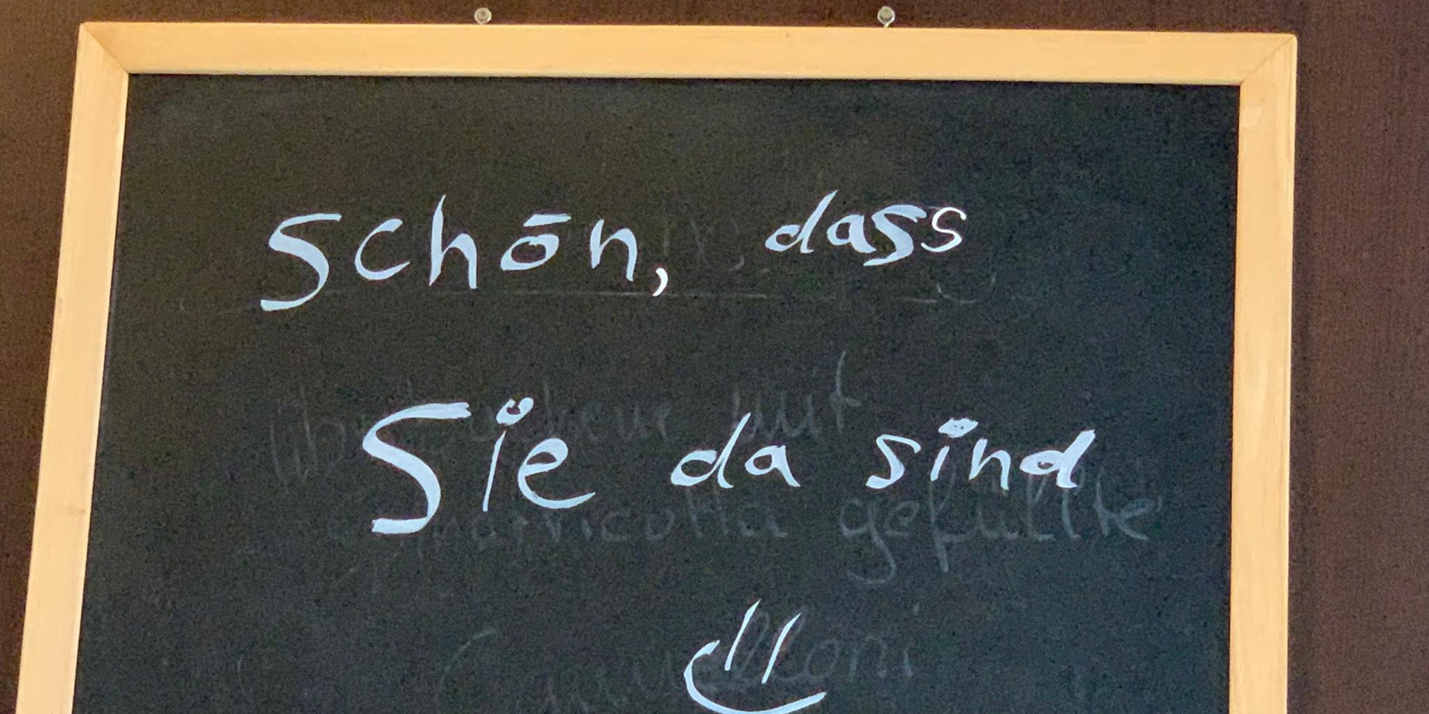 Schön, dass Sie da sind